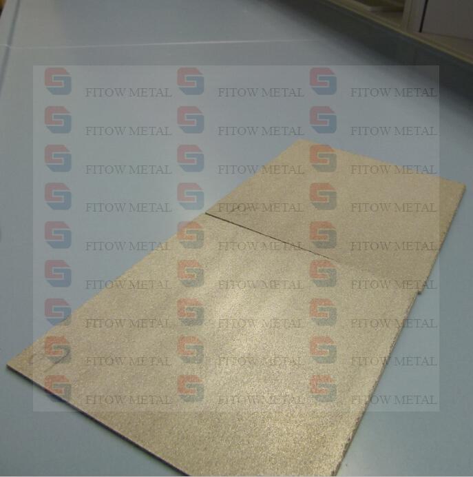 porous titanium metal filter plate 3*195*195MM