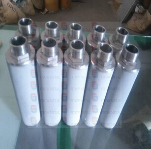 SS316L Porous stainless steel Sintered filter tube OD80*3*250 