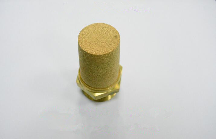 Pneumatic muffler muffler ,powder sintering brass brass muffler 1.5inch