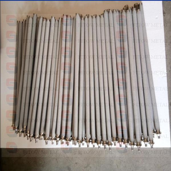 S316L stainless steel carbonation stone powder sintered tube OD25.4mm*12inch
