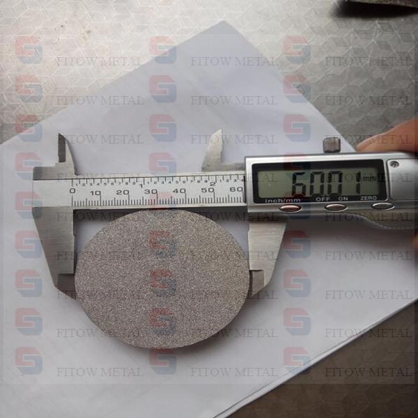 Powder sintered stainless steel metal filter disc dia60*3.0